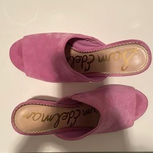 Pink Sam Edelman chunky heel